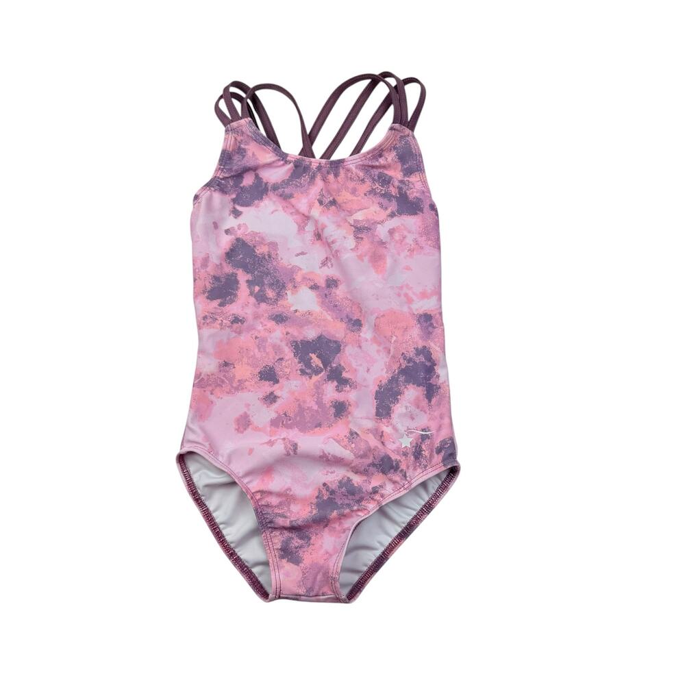 Destira Purple Tie Dye Gymnastics Leo, Size Youth Small